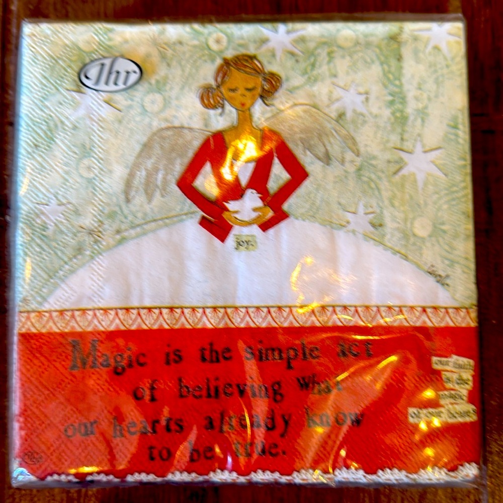 Set of 20 3-ply BRAND NEW cocktail napkins from Curly Girl Design.